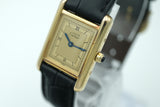 Cartier - Tank Vermeil "Cartier Serivce / Box / Excellent Condition" Ref. 3 66001