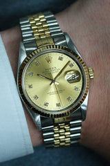 Rolex - Datejust Ref. 16233 "Diamond Champagne Dial"