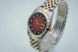 Rolex - Datejust Ref. 16233 "Red Vignette Dial"