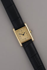 Cartier - Tank Vermeil "Cartier Serivce / Box / Excellent Condition" Ref. 3 66001