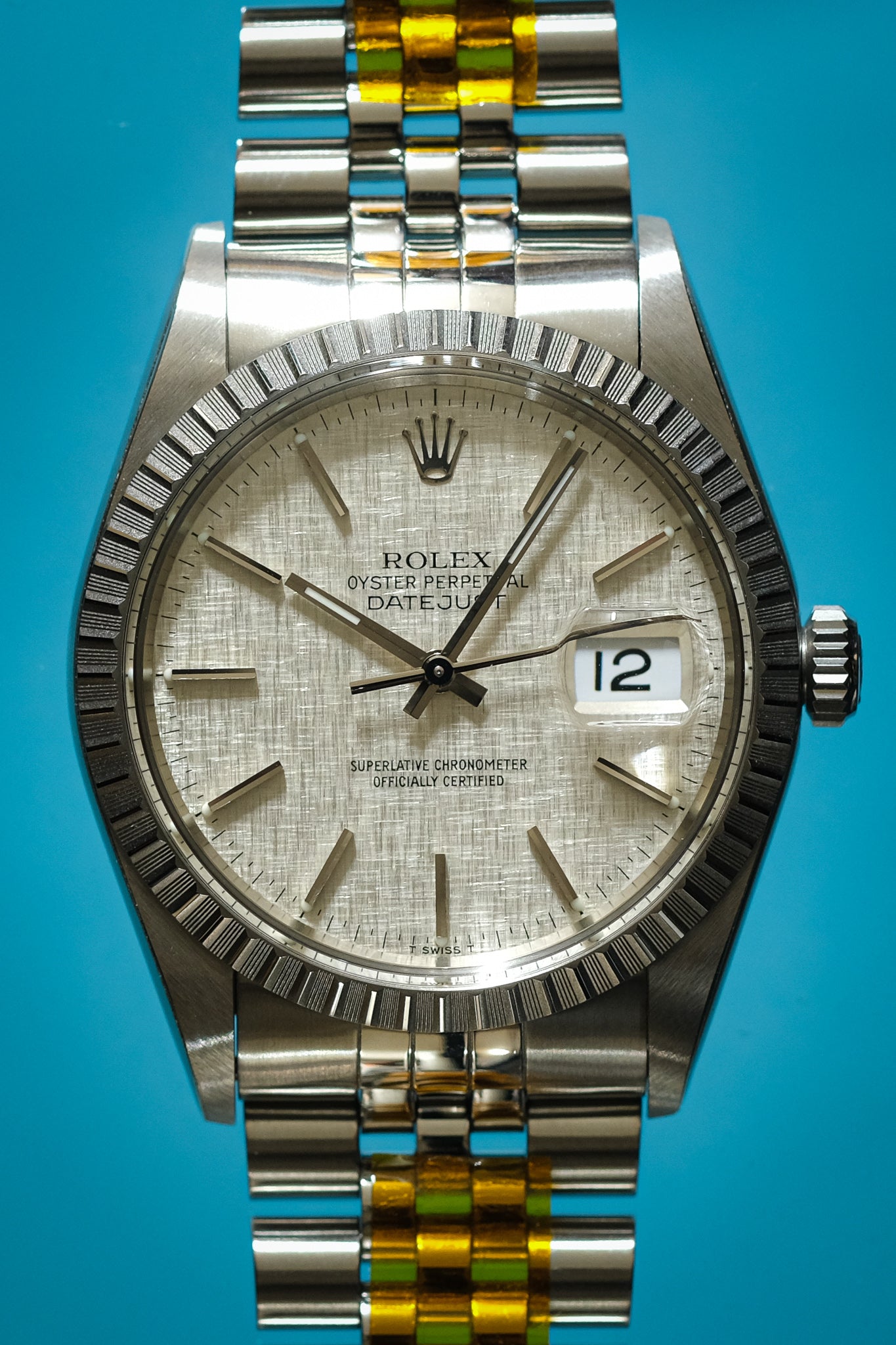 Rolex 16014 hot sale linen dial