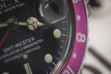 Rolex - GMT-Master Ref. 1675 "Fuchsia" Mark I Zink-Sulfid Zifferblatt Full-Set