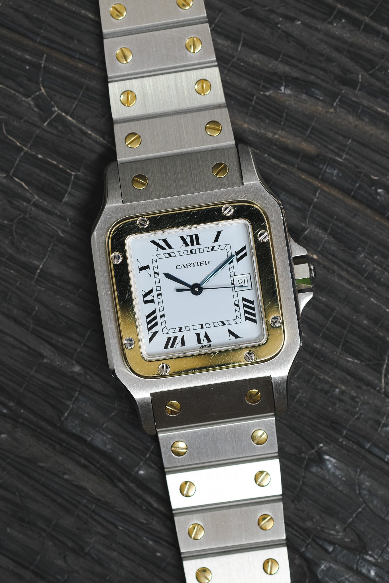 Cartier santos vintage watch hot sale