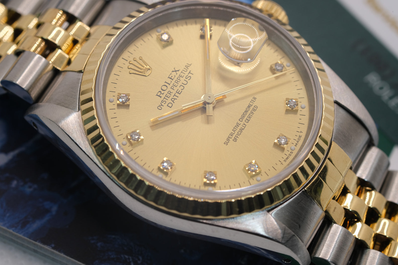 Rolex Datejust Ref. 16233 Diamond Champagne Dial Artisans of Time