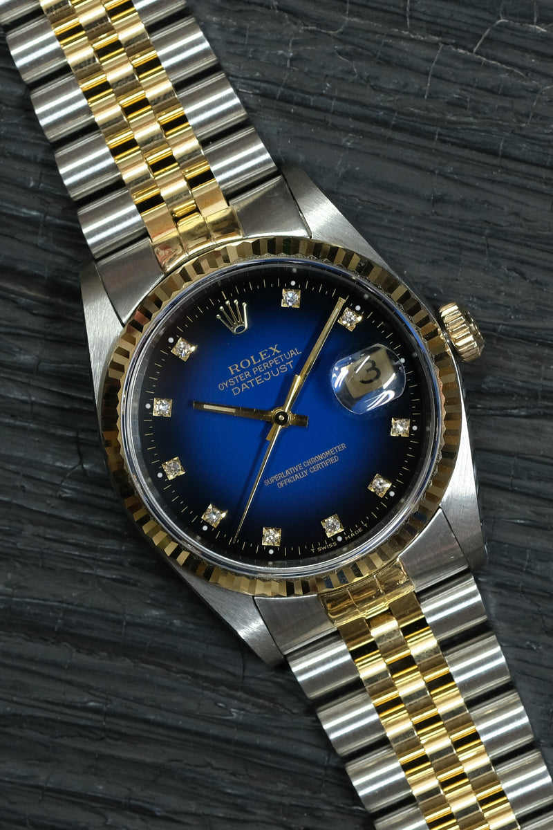 Rolex - Datejust Ref. 16233 "Blue Vignette Dial"