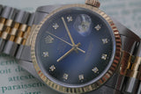 Rolex - Datejust Ref. 16233 "Blue Vignette Dial"