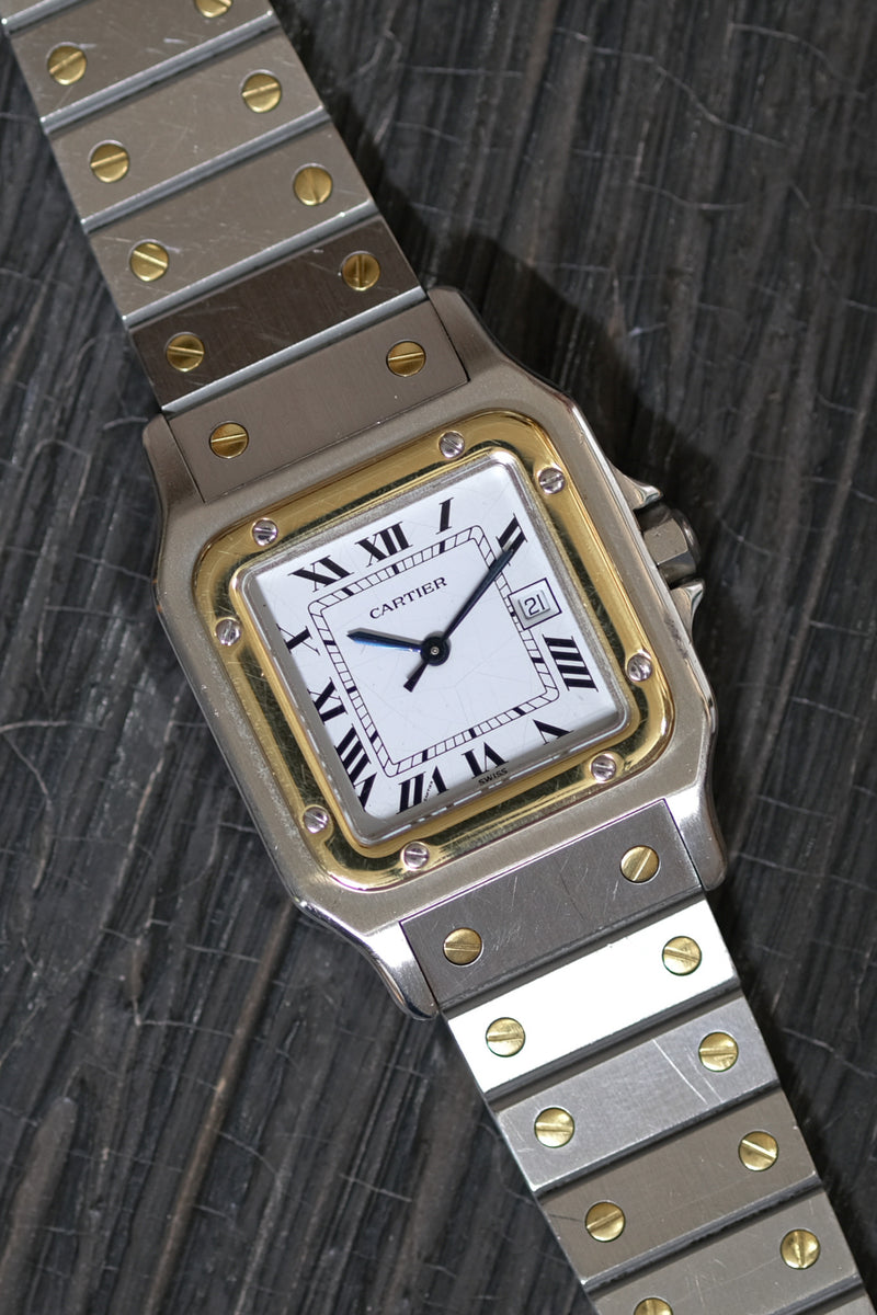 Cartier - Santos Carree Stahl/Gold Ref. 2961