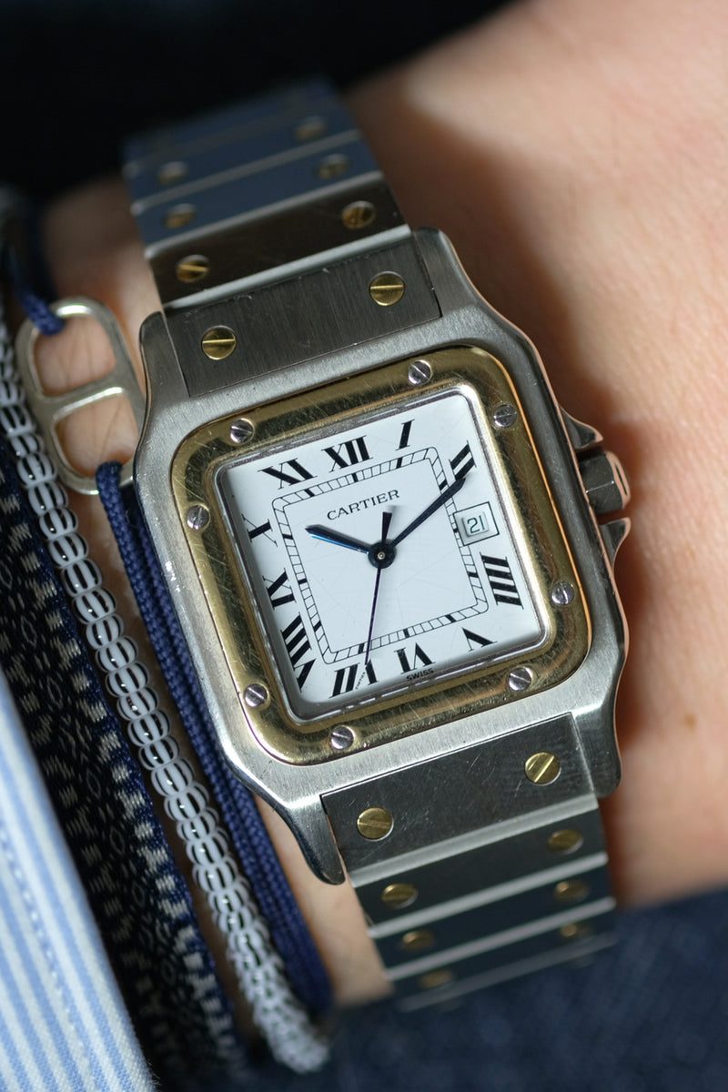 Cartier - Santos Carree Stahl/Gold Ref. 2961