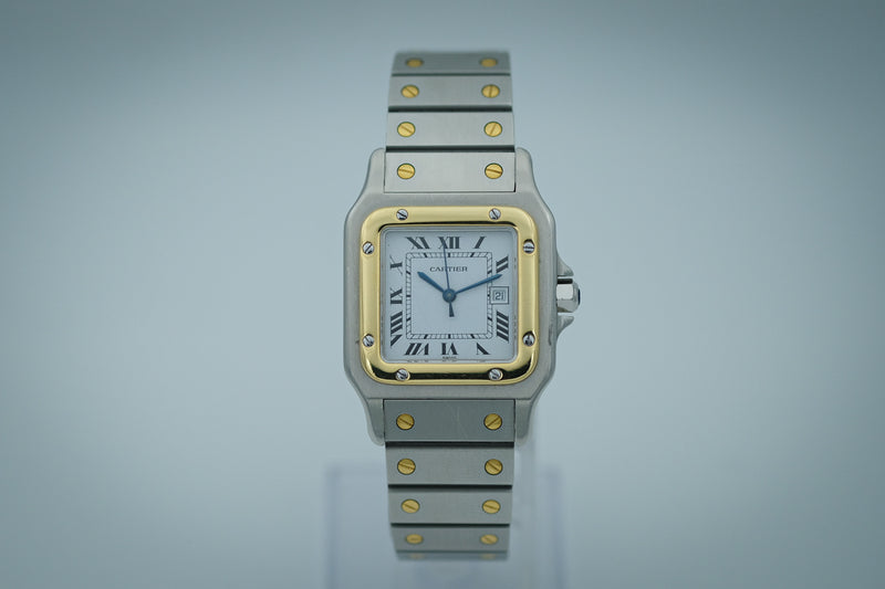 Cartier - Santos Carree Stahl/Gold Ref. 2961