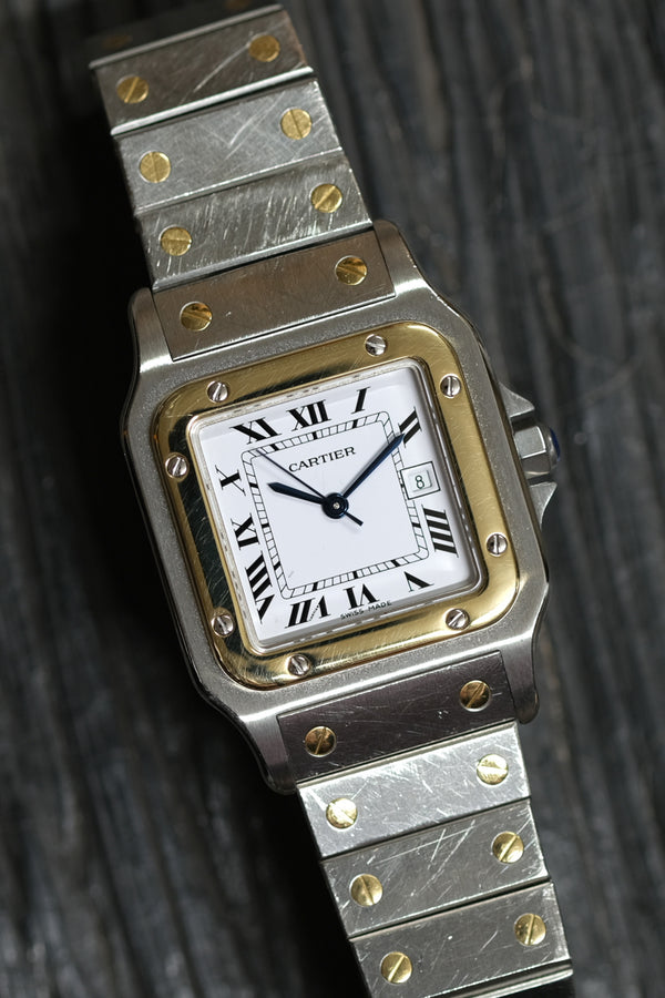 Cartier - Santos Carree Stahl/Gold Ref. 2961