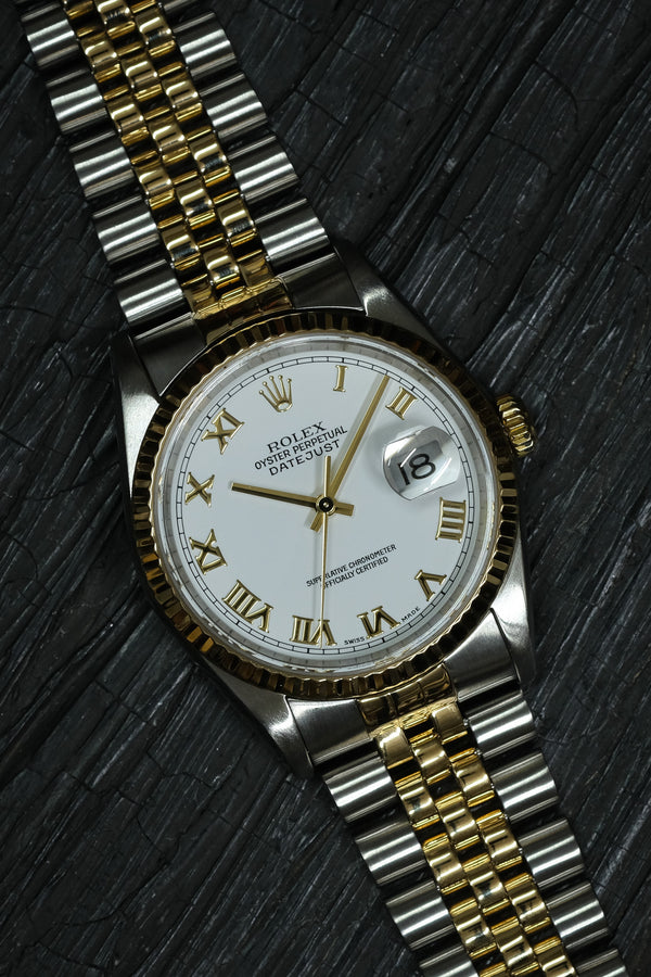 Rolex - Datejust Ref. 16233 "White Roman" Papers