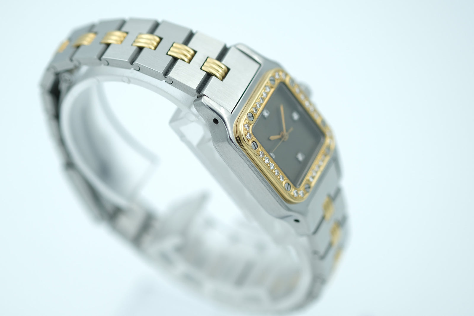 Cartier Santos レディース 時計 Cartier Santos Lady Automatic Gold and Steel - c. 1990