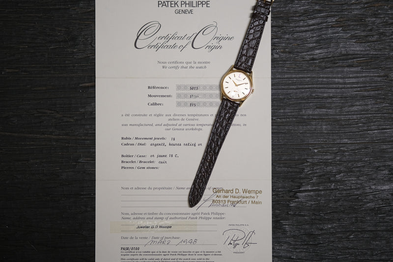 Patek Philippe - Calatrava Ref. 5023