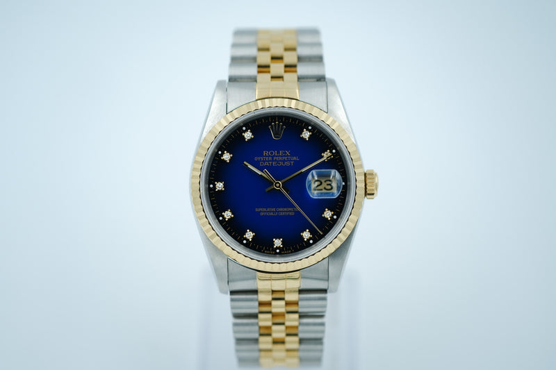 Rolex - Datejust Ref. 16233 "Blue Vignette Dial"