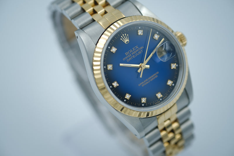 Rolex - Datejust Ref. 16233 "Blue Vignette Dial"
