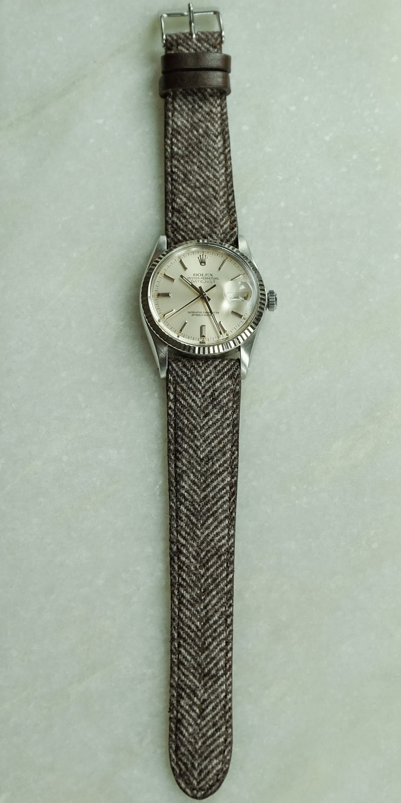 The Quaintrelle - Brown Cashmere Watch Strap
