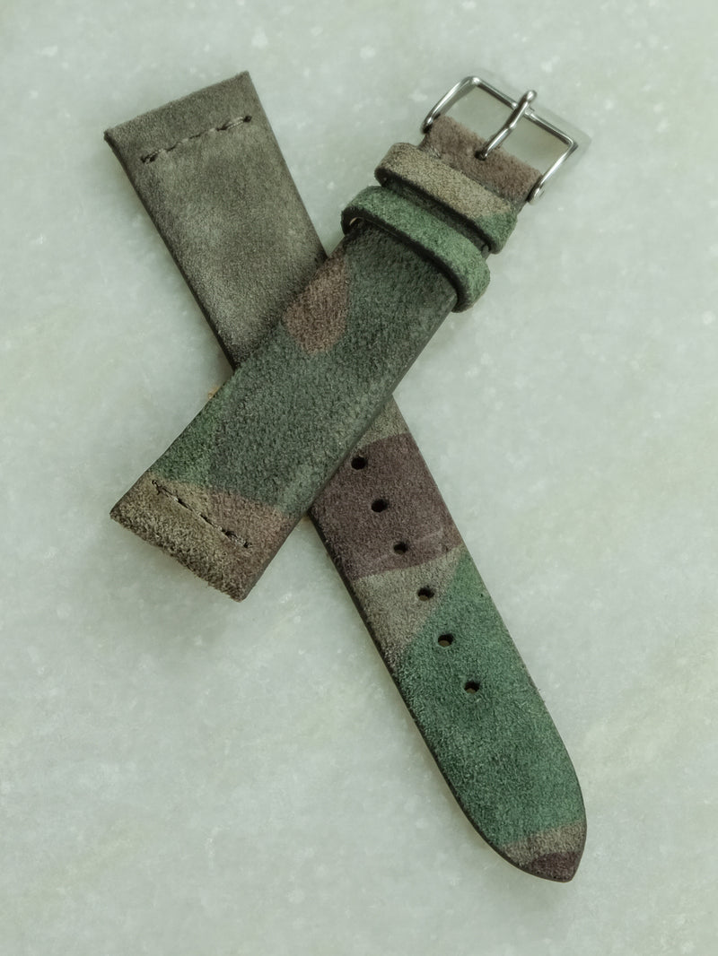 The Legionary - Camouflage Suede Watch Strap