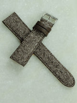 The Quaintrelle - Brown Cashmere Watch Strap