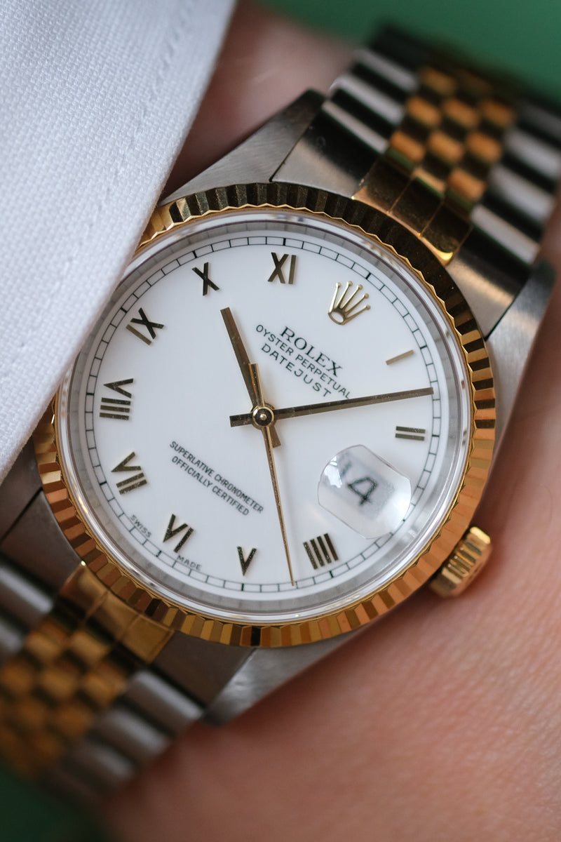 Rolex Datejust Enamel Dial Vintage Rolex Oyster Perpetual Datejust