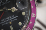 Rolex - GMT-Master Ref. 1675 "Fuchsia" Mark I Zinc-Sulfid Doial Full-Set