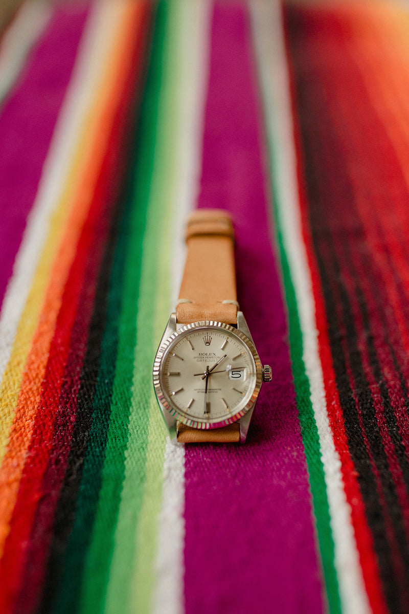 The Oak - Brown Smooth Leather Watch Strap