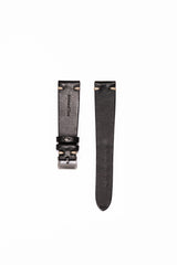 The Vanta - Black Smooth Leather Watch Strap